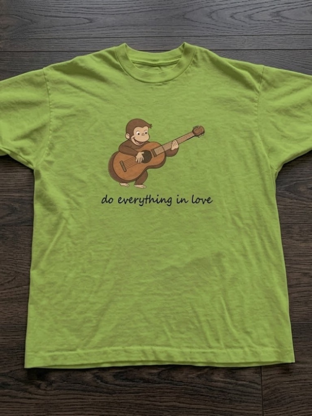 Curious George Green Graphic Tee - 'do everything in love'